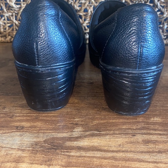 B.O.C BORN CONCEPT black Leather CLOGS MULES SHOES SIZE 7.5 women’s like new BOC - Picture 9 of 10